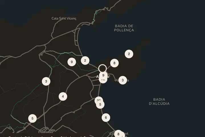 Kartenausschnitt Alcúdia