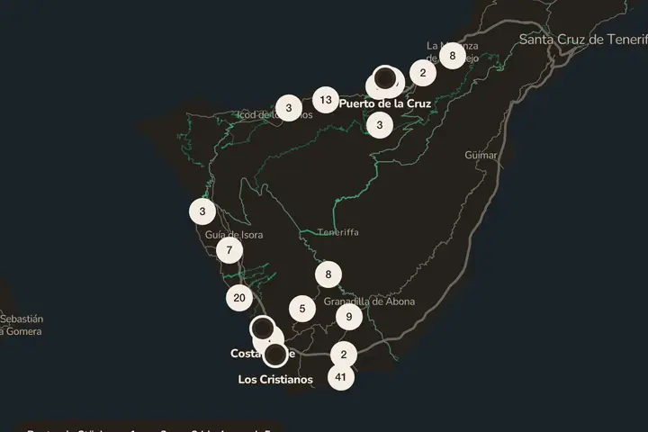 Kartenausschnitt Teneriffa